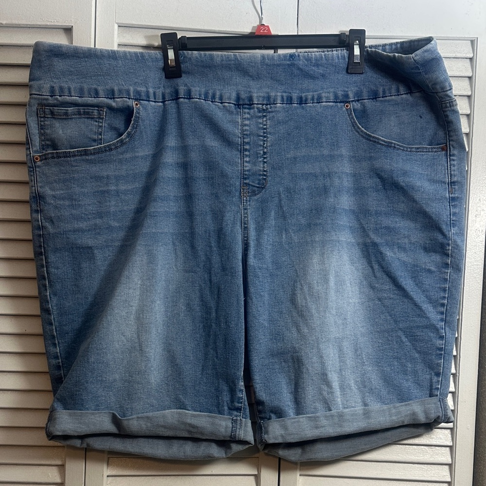 Terra & Sky Blue Denim Shorts